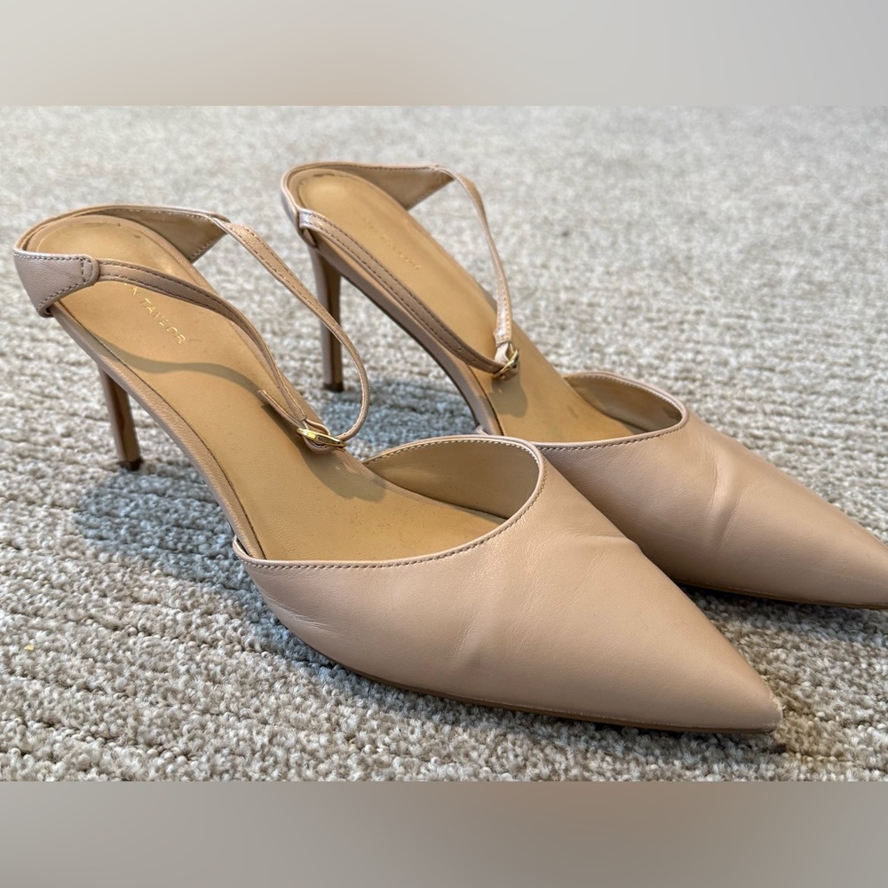 Ann Taylor Nude Pointed Toe Heels